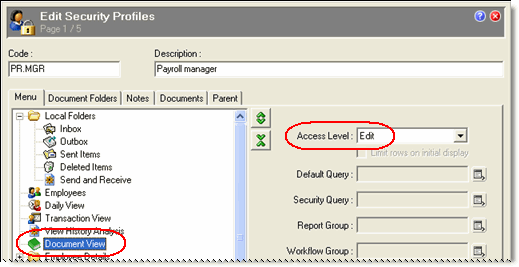 Security Profile
