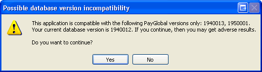 Version incompatable